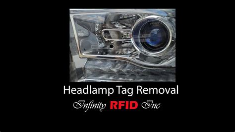 remove headlamp mount tags